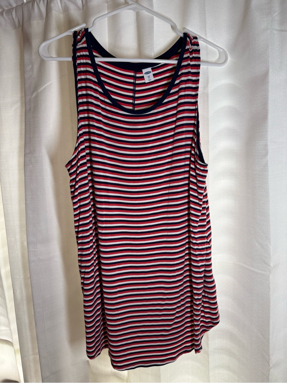 Old Navy Navy, Red & White Striped Tank Top